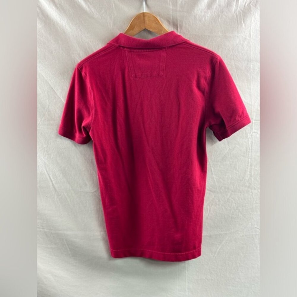Banana Republic Polo Shirt Standard Fit Burgundy XS - Picture 3 of 3